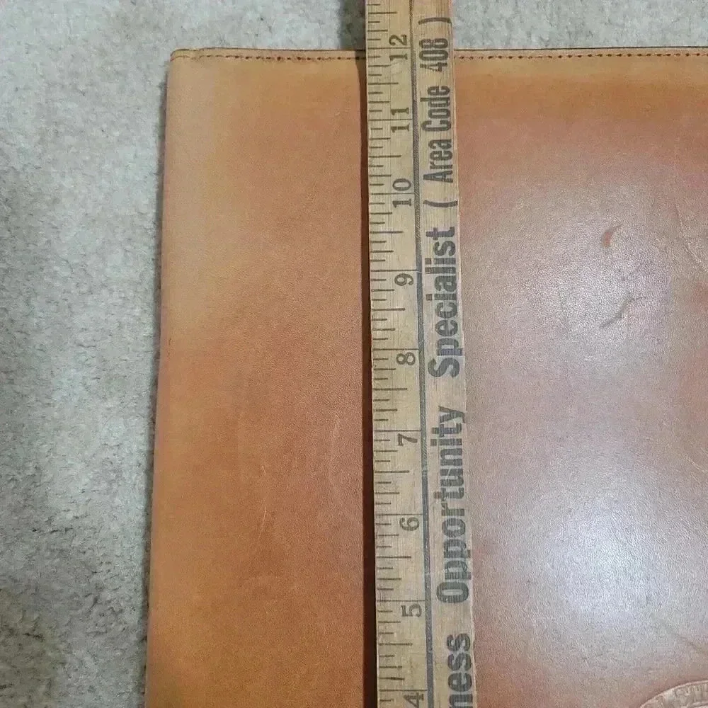 The Wall Street Journal 1996 Executive Forum Portfolio Tan Leather Vintage